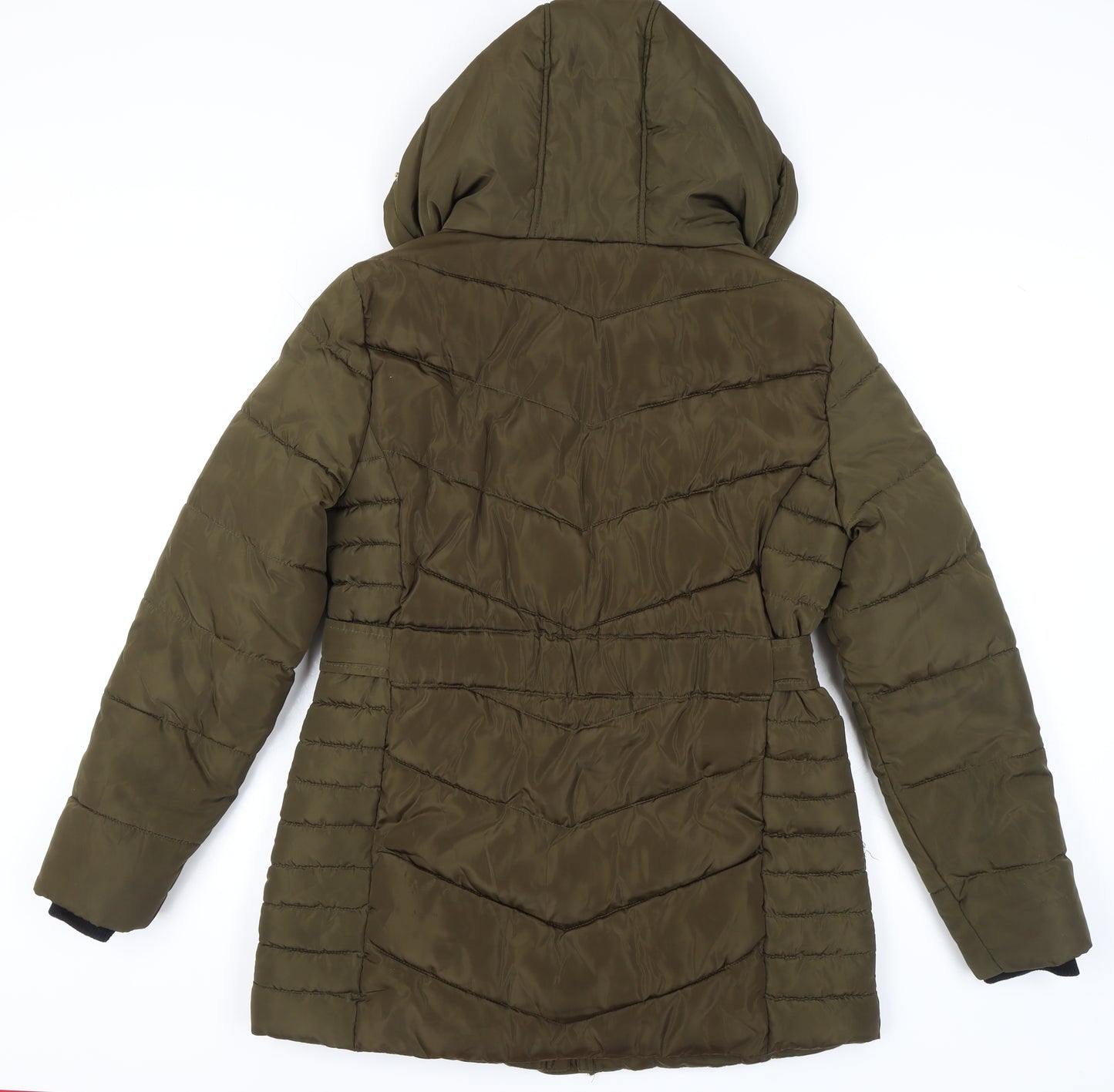 Nutmeg Women's Green Puffer Jacket Size 10