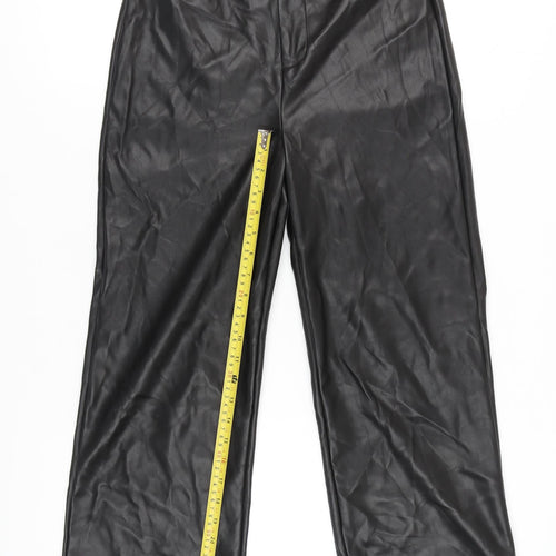 Primark Girls Black Faux Leather Dress Pants 13-14 Years