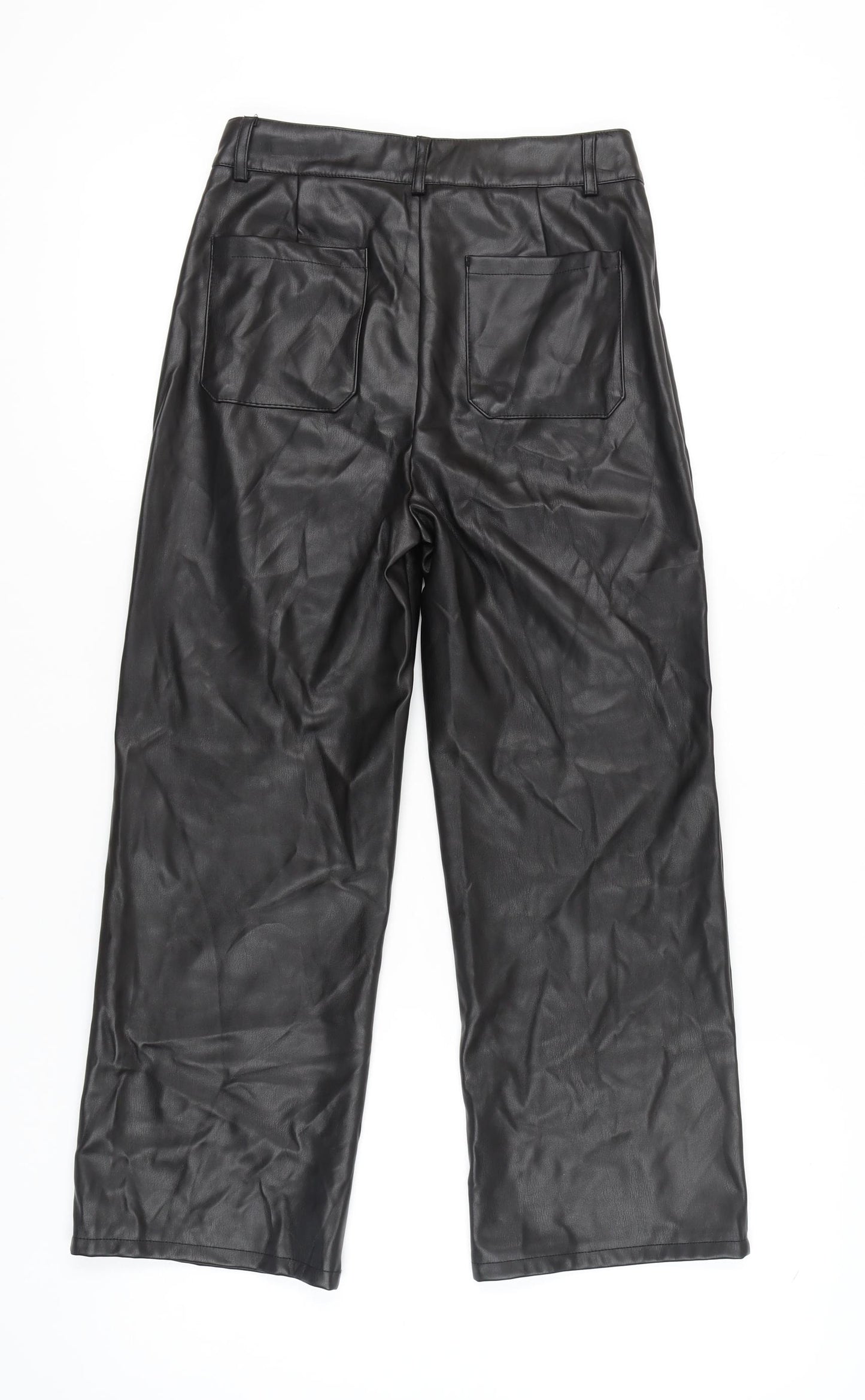 Primark Girls Black Faux Leather Dress Pants 13-14 Years