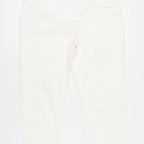 Marks and Spencer Women's White Trousers Size 14