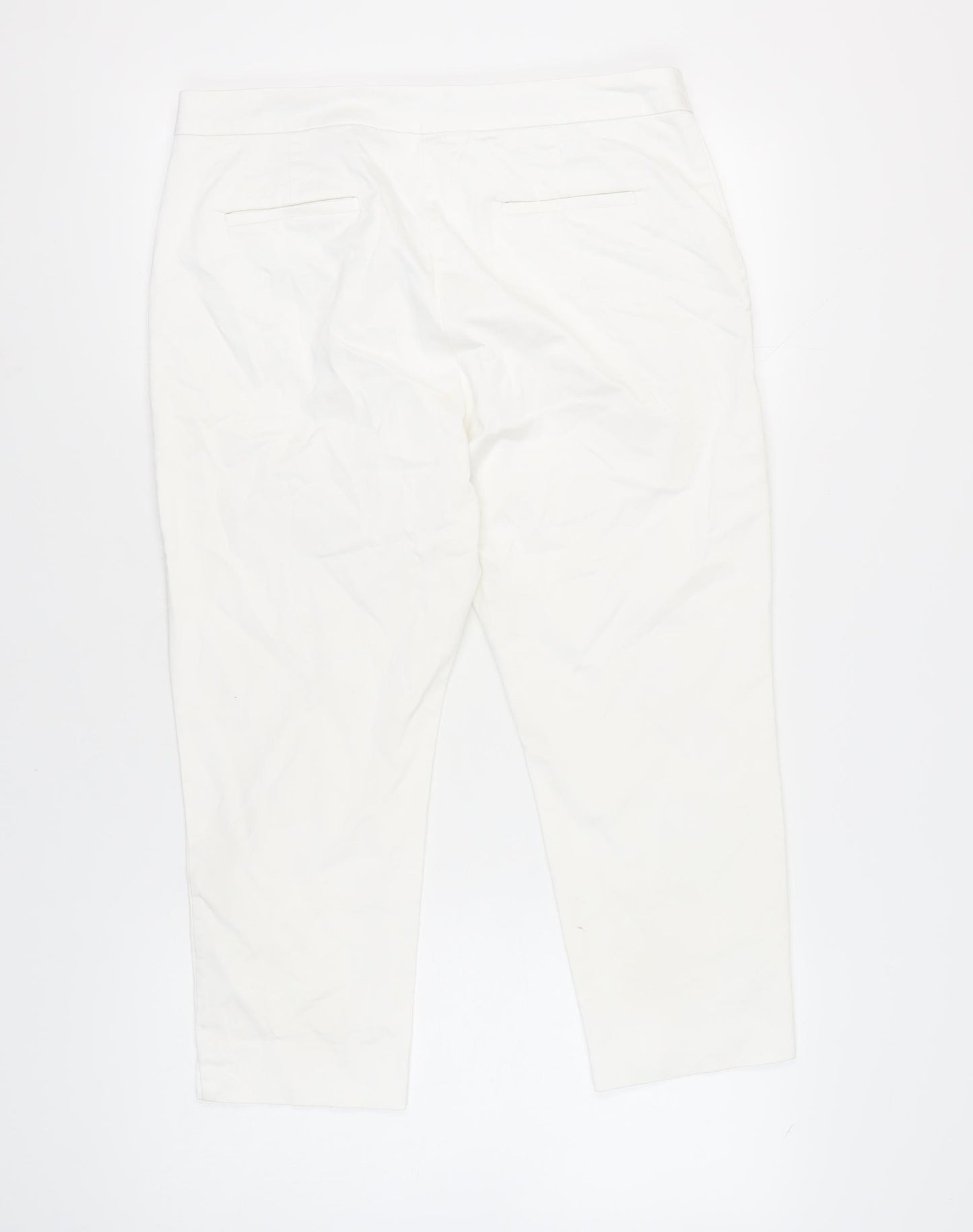 Marks and Spencer Women's White Trousers Size 14