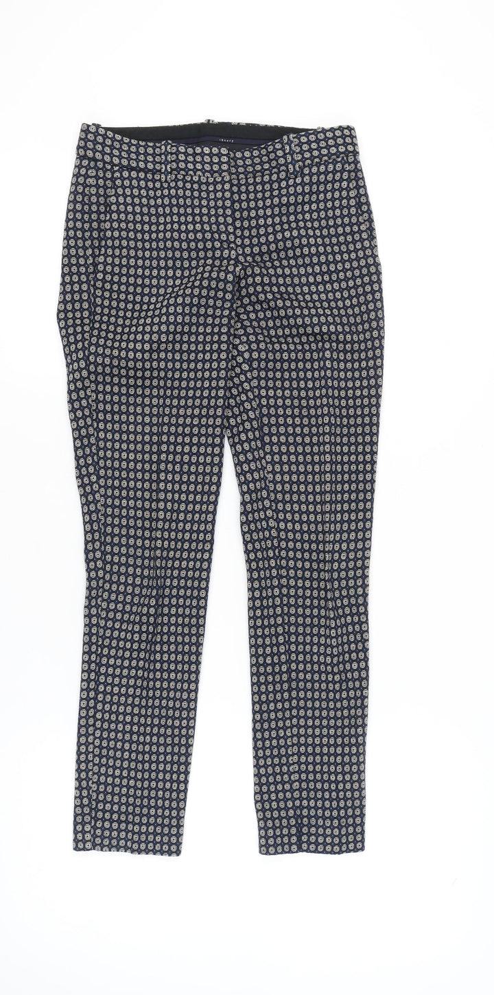 Theory Women's Blue Geometric Dress Pants 2XS