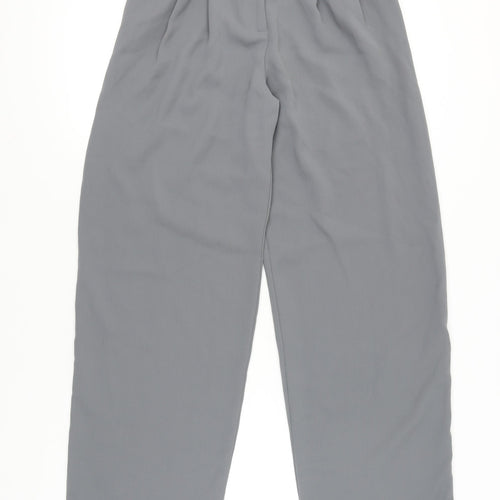Mathilda Women's Grey Wide-Leg Trousers Size 10