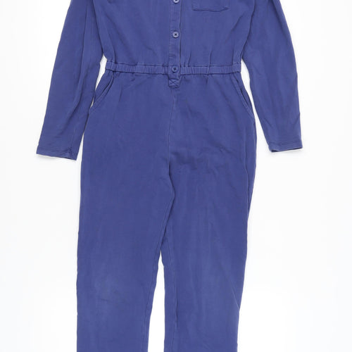 Boden Girls Blue Jumpsuit 11-12 Years, Cotton Blend, Elastic Waist
