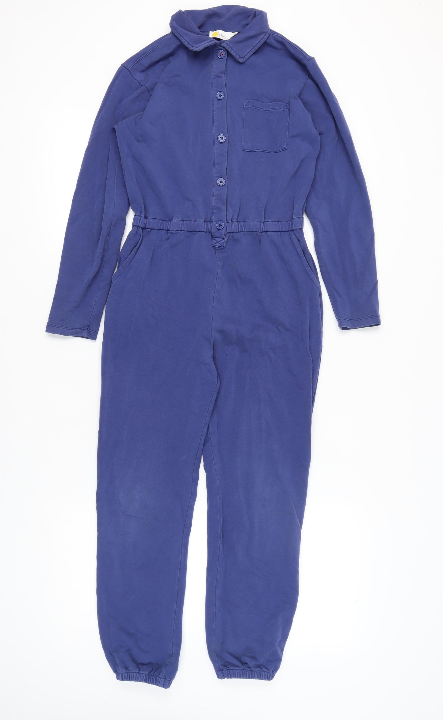 Boden Girls Blue Jumpsuit 11-12 Years, Cotton Blend, Elastic Waist