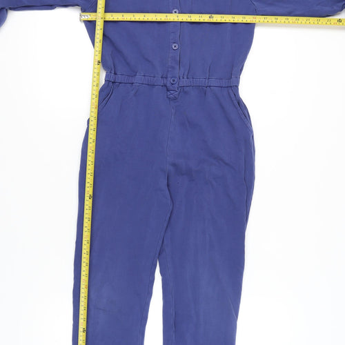 Boden Girls Blue Jumpsuit 11-12 Years, Cotton Blend, Elastic Waist