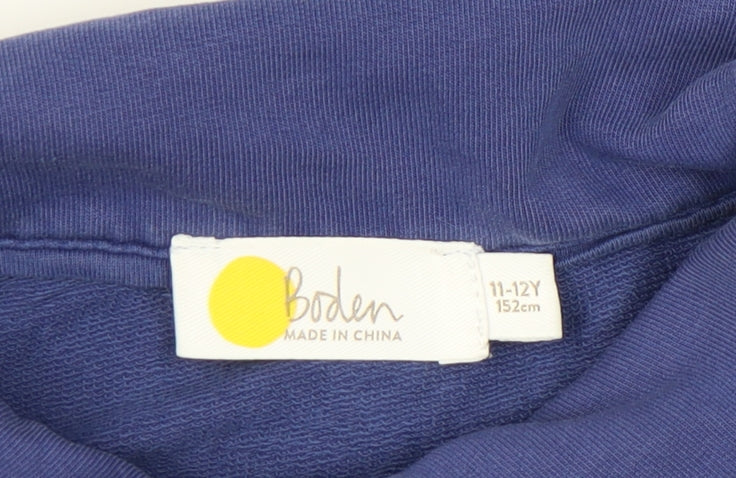 Boden Girls Blue Jumpsuit 11-12 Years, Cotton Blend, Elastic Waist