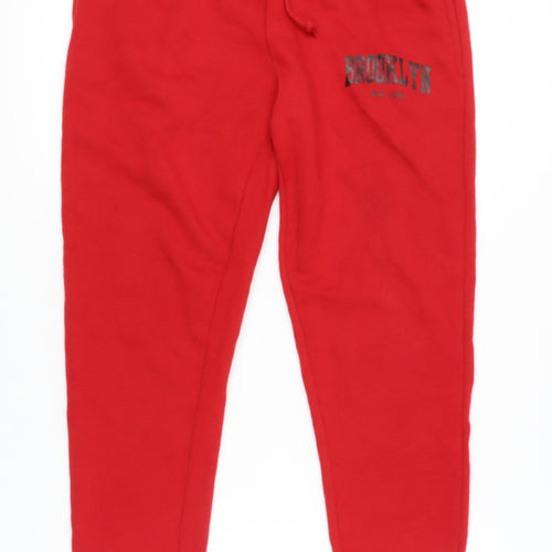 North West Red Jogger Trousers L Unisex with Logo