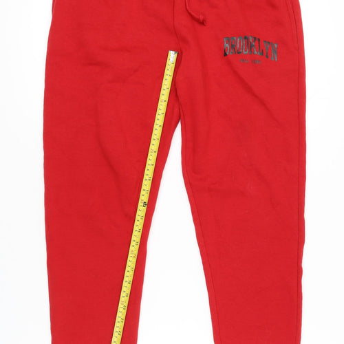 North West Red Jogger Trousers L Unisex with Logo