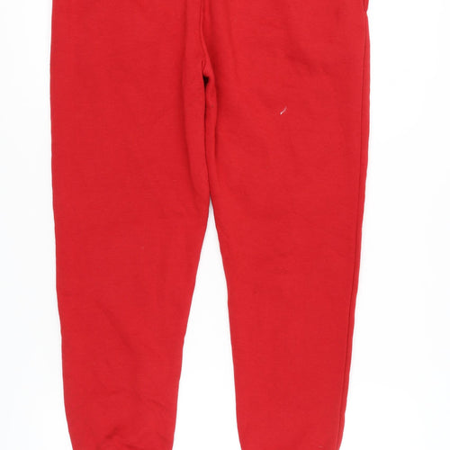 North West Red Jogger Trousers L Unisex with Logo