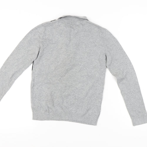 Next Boys Grey Argyle Jumper, Size 11 Years, Classic Style