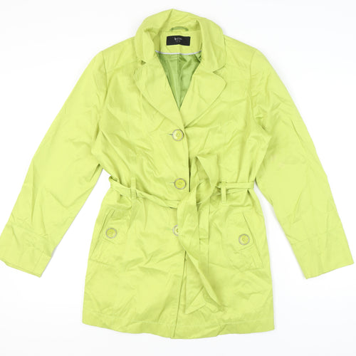 BHS Women's Green Trench Coat Size 16