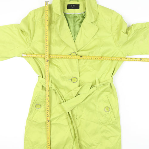 BHS Women's Green Trench Coat Size 16