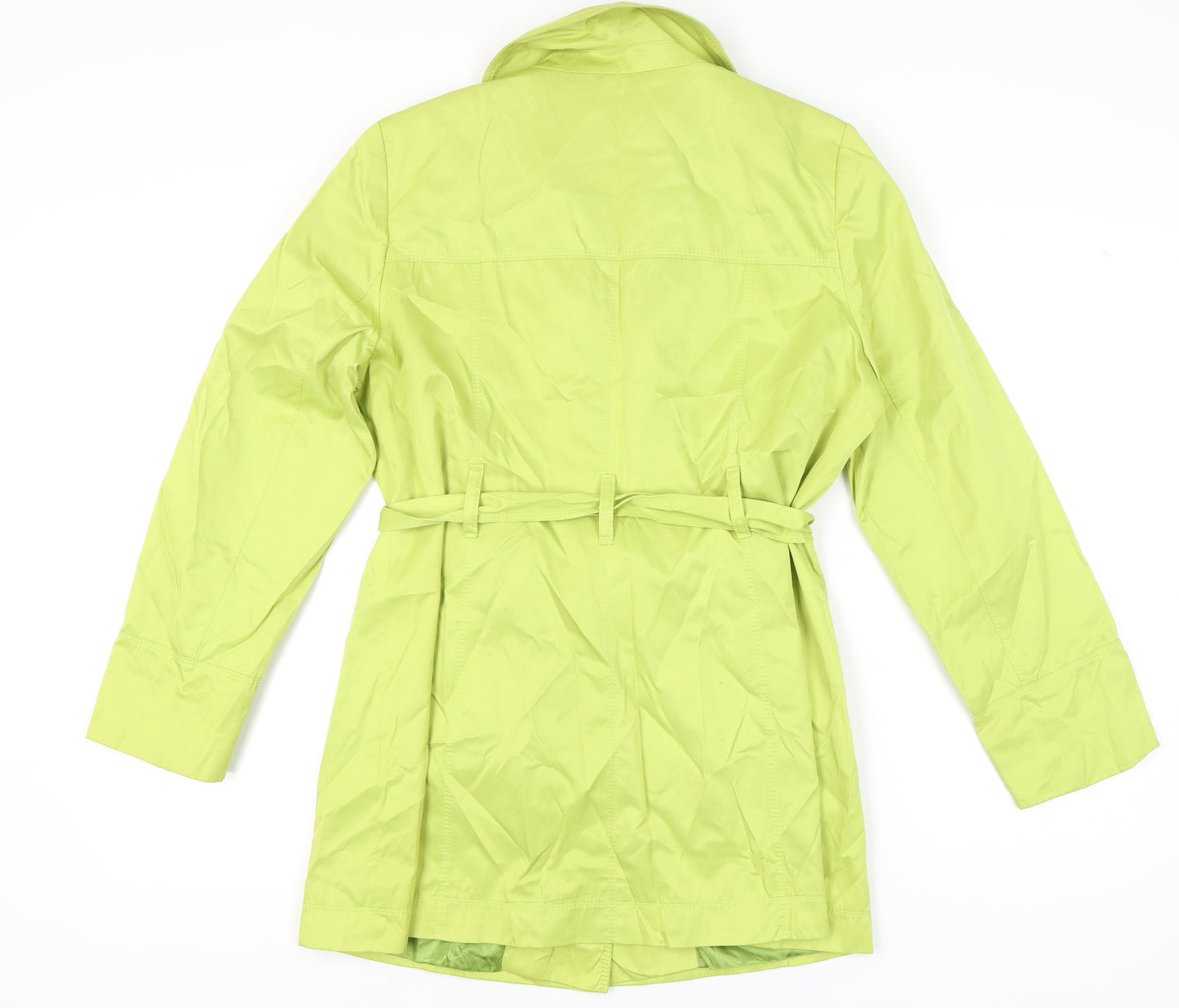 BHS Women's Green Trench Coat Size 16