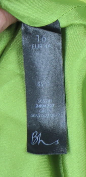 BHS Women's Green Trench Coat Size 16