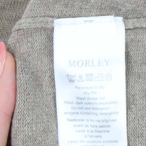 Morley Men's Beige V-Neck Jumper - Size M