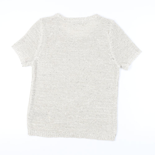 Marks and Spencer Women's Ivory Pullover Jumper, Size 14