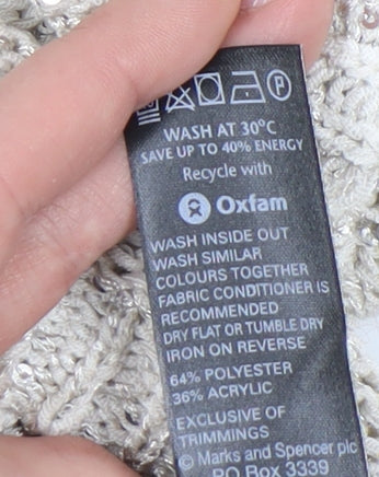 Marks and Spencer Women's Ivory Pullover Jumper, Size 14