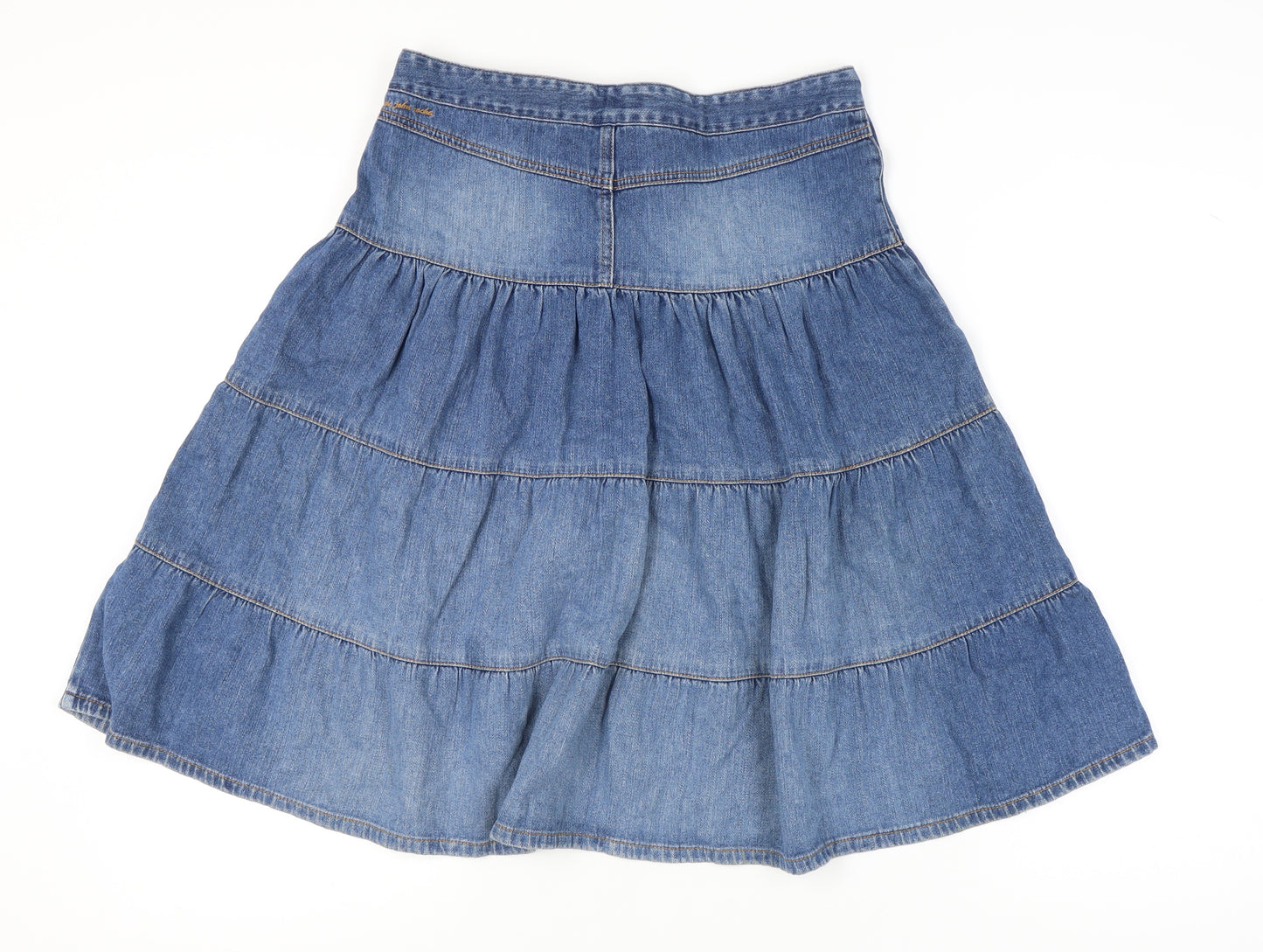 Rocha John Rocha Blue Denim Peasant Skirt Size 12 Women
