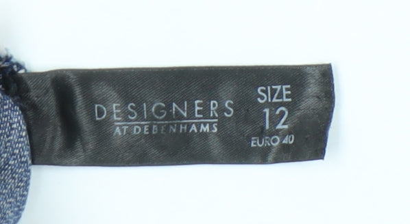 Rocha John Rocha Blue Denim Peasant Skirt Size 12 Women