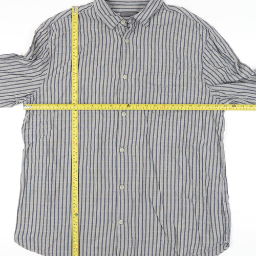 Rocha John Rocha Men's Striped XL Casual Shirt
