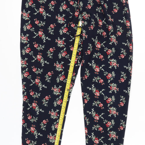 Peacocks Women's Floral Trousers, Size 12, Multicoloured