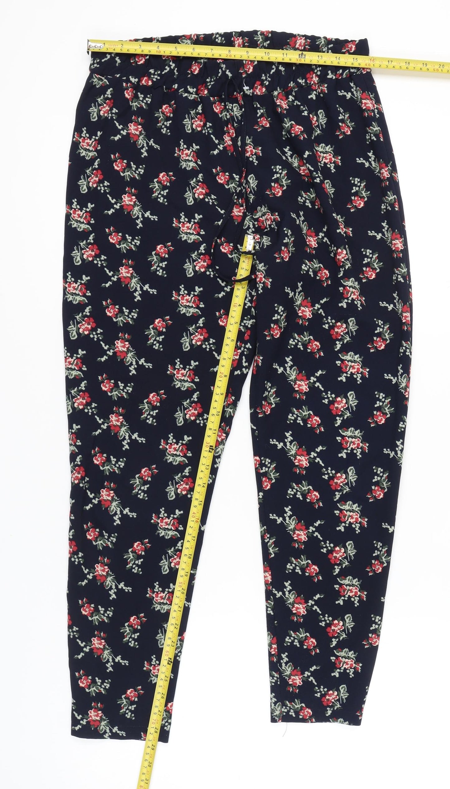 Peacocks Women's Floral Trousers, Size 12, Multicoloured