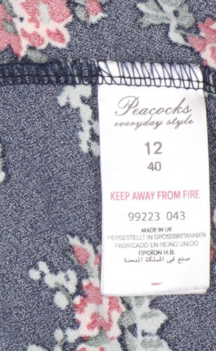 Peacocks Women's Floral Trousers, Size 12, Multicoloured