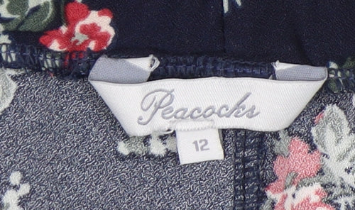 Peacocks Women's Floral Trousers, Size 12, Multicoloured