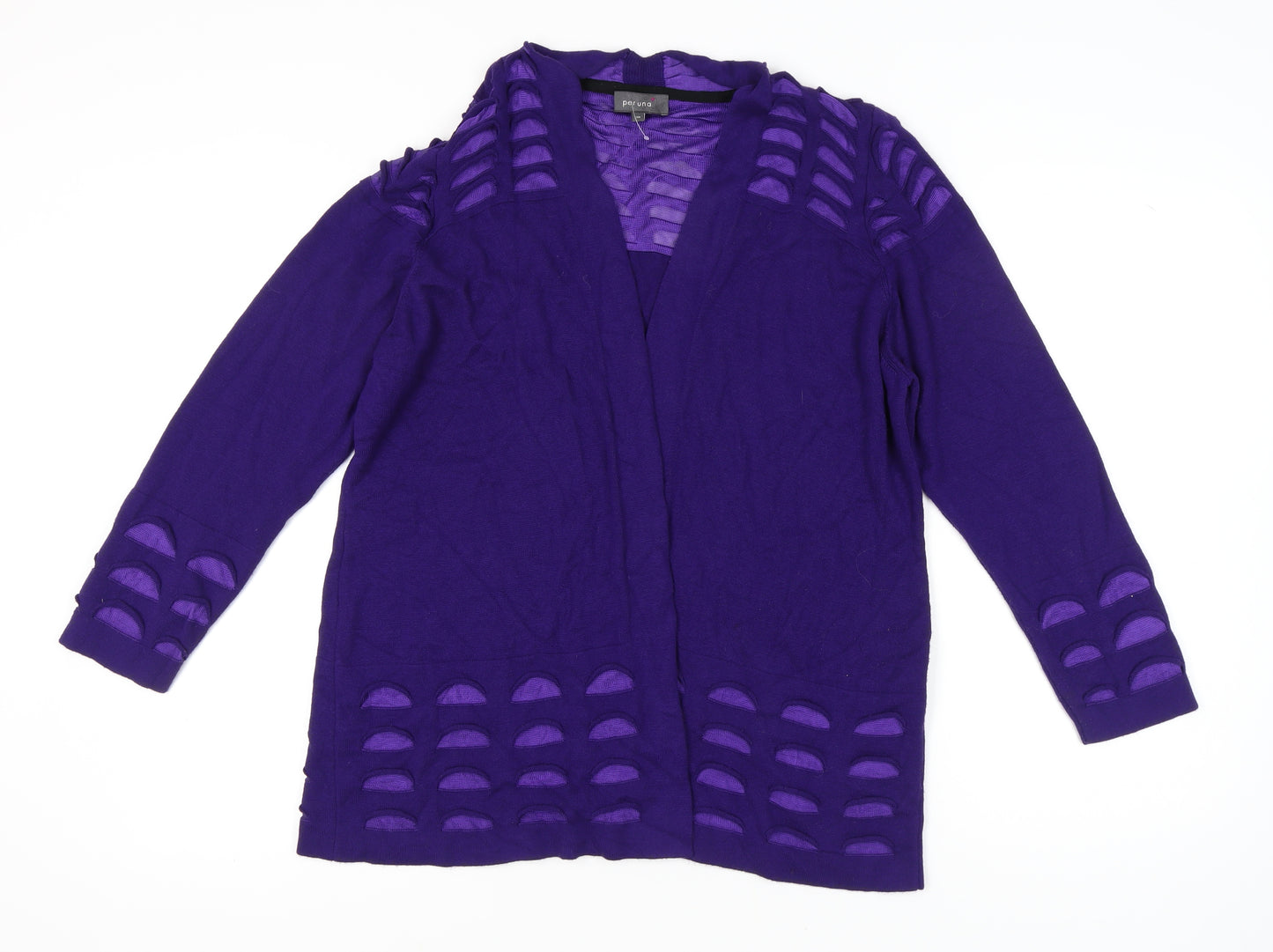 Marks and Spencer Women's Purple Open Front Cardigan Size 20