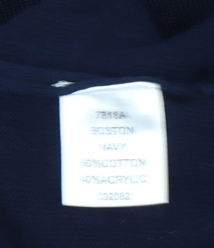 Brook Taverner Men's Blue V-Neck Pullover Jumper L