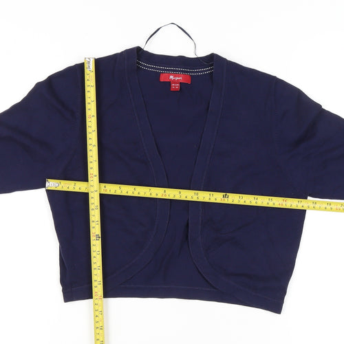 Monsoon Women's Blue Cardigan, Size 14, Cotton Blend