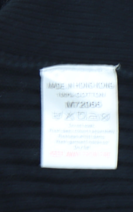 Next Men's Black Cotton Pullover Jumper - Size L