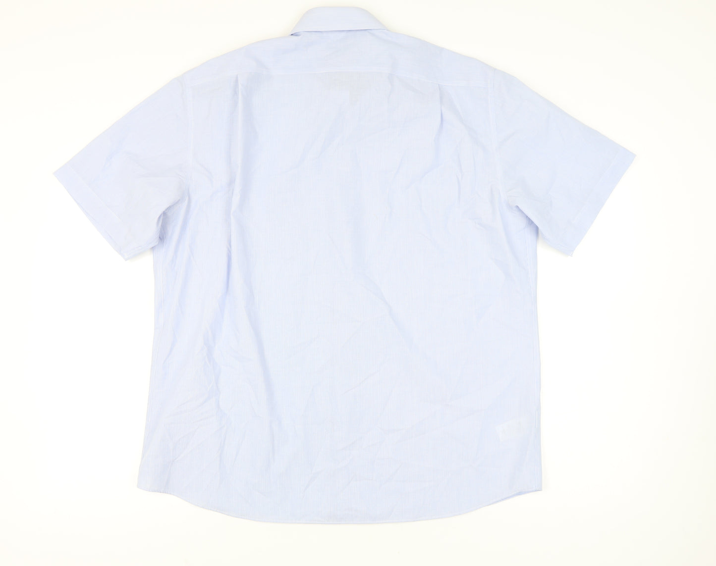 Marks and Spencer Men's Blue Regular Fit Shirt