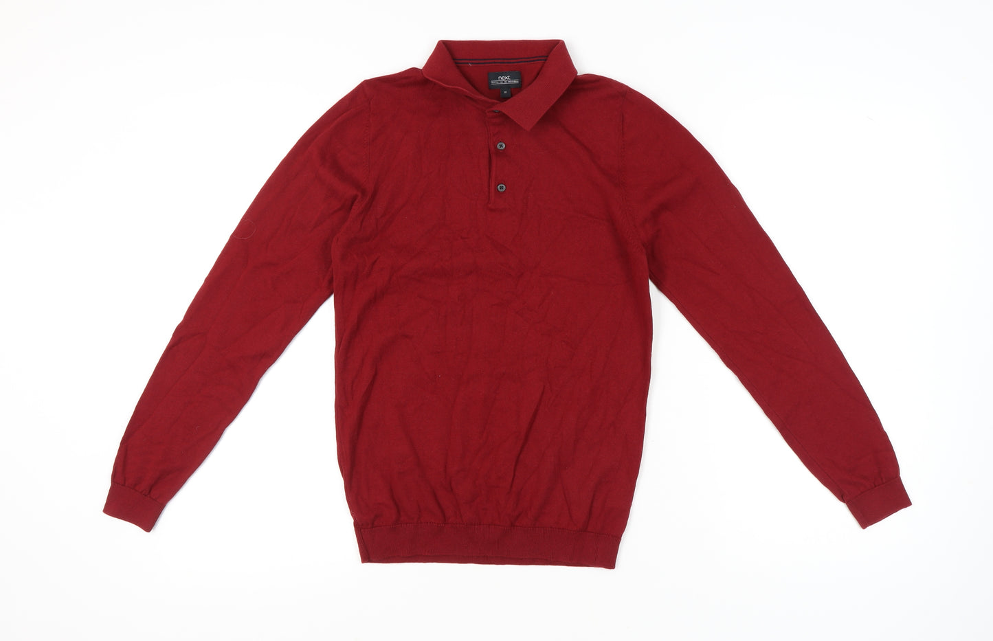 Next Men's XS Red Collared Pullover Jumper