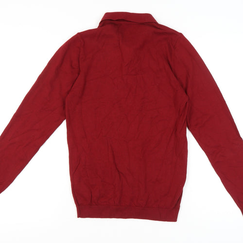 Next Men's XS Red Collared Pullover Jumper