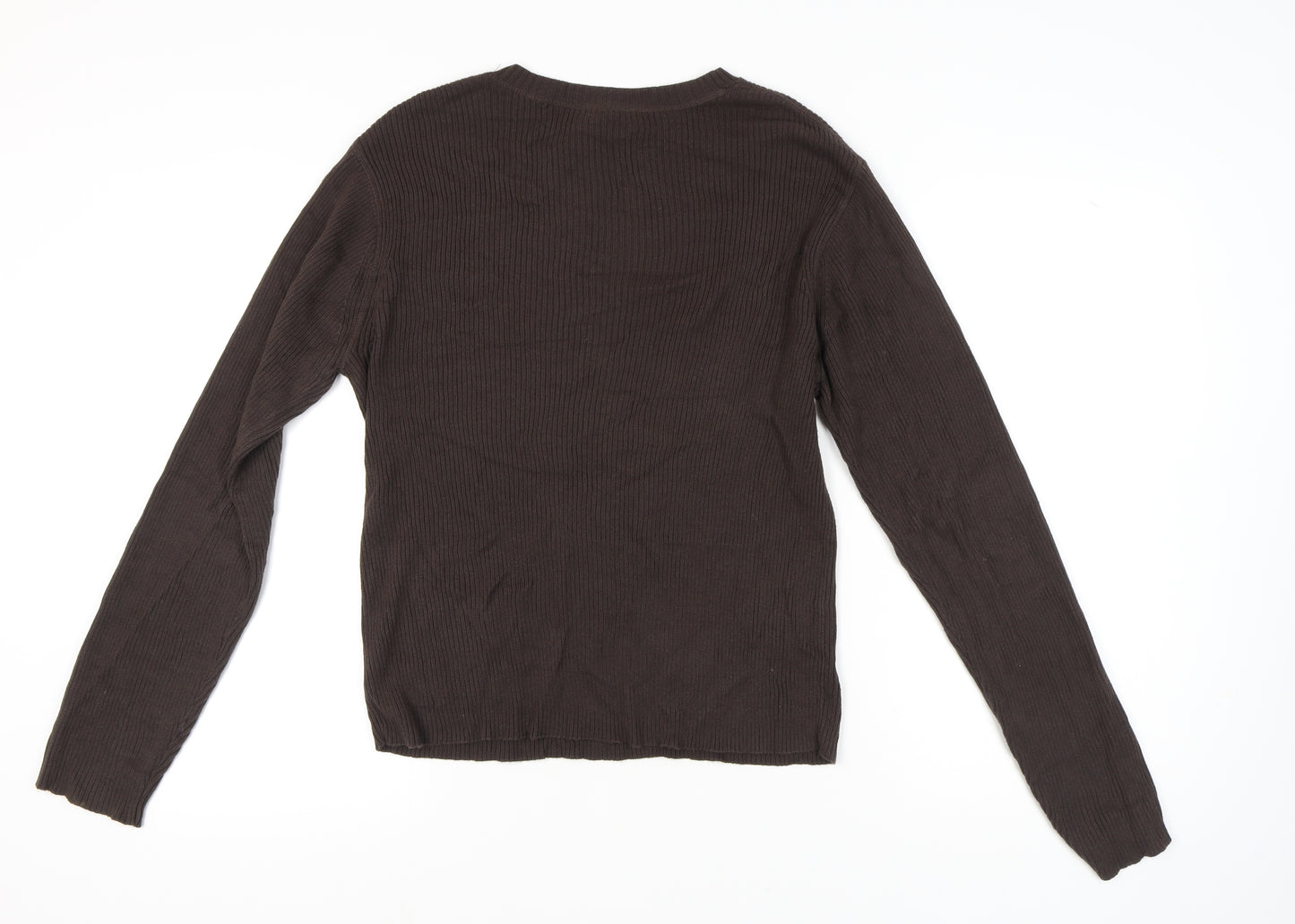 GAP Men's Brown Cotton Pullover Jumper M