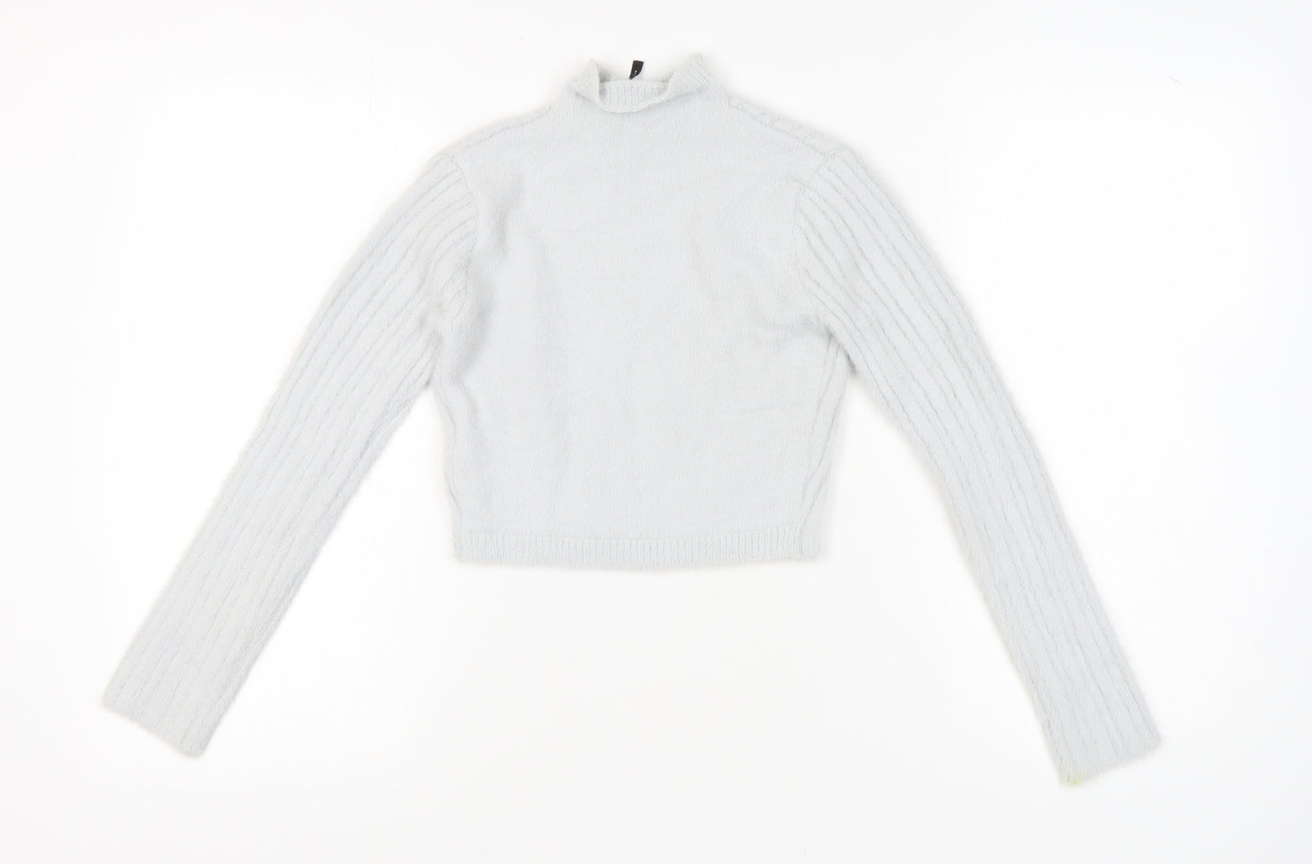 Reclaimed Vintage Women’s White Mock Neck Pullover Size 8