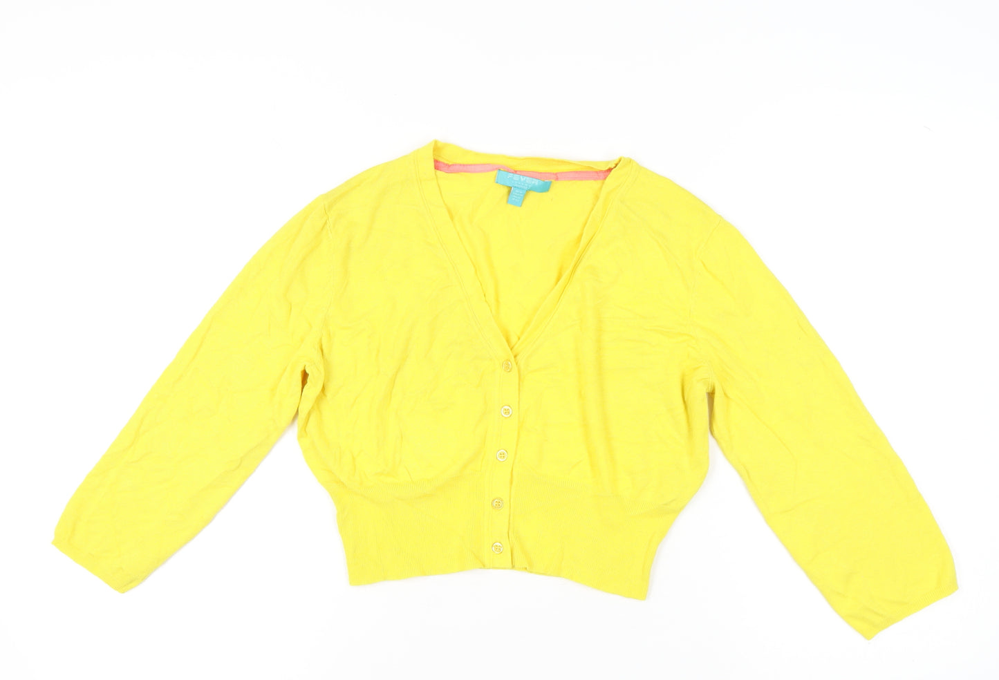 Fever London Women's Yellow Cardigan Size 16
