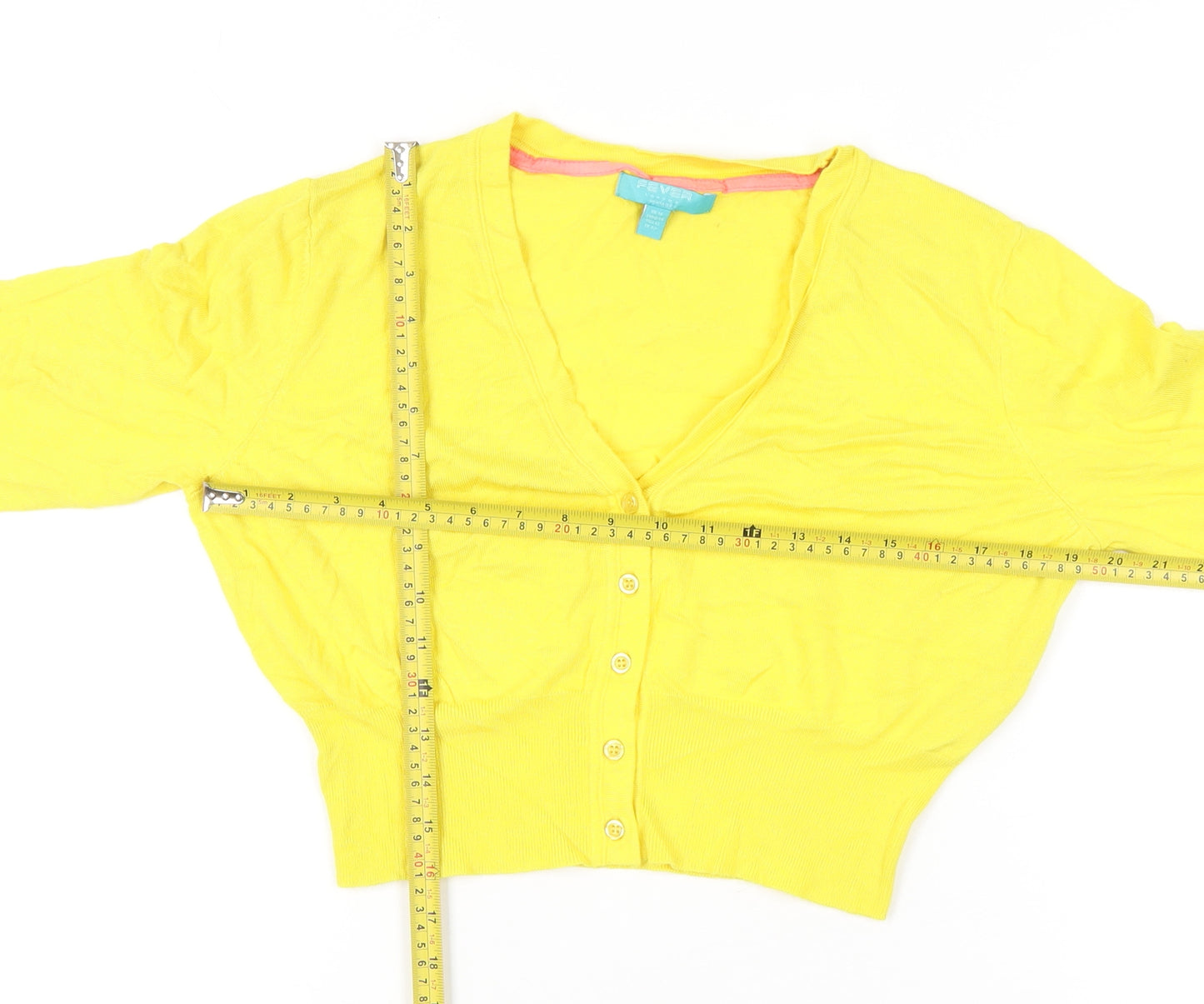 Fever London Women's Yellow Cardigan Size 16