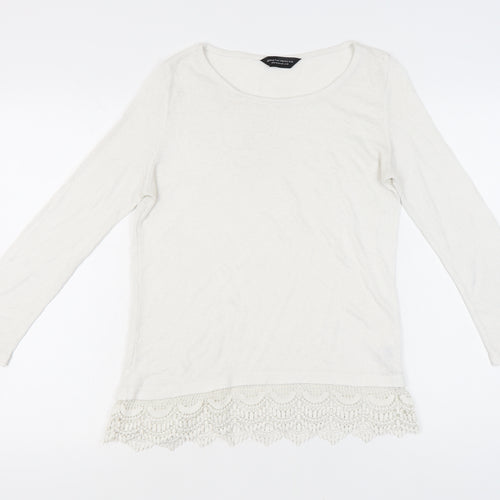 Dorothy Perkins Women’s Ivory Pullover Jumper, Size 12