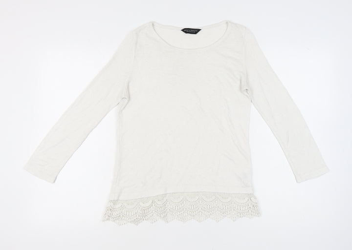 Dorothy Perkins Women’s Ivory Pullover Jumper, Size 12