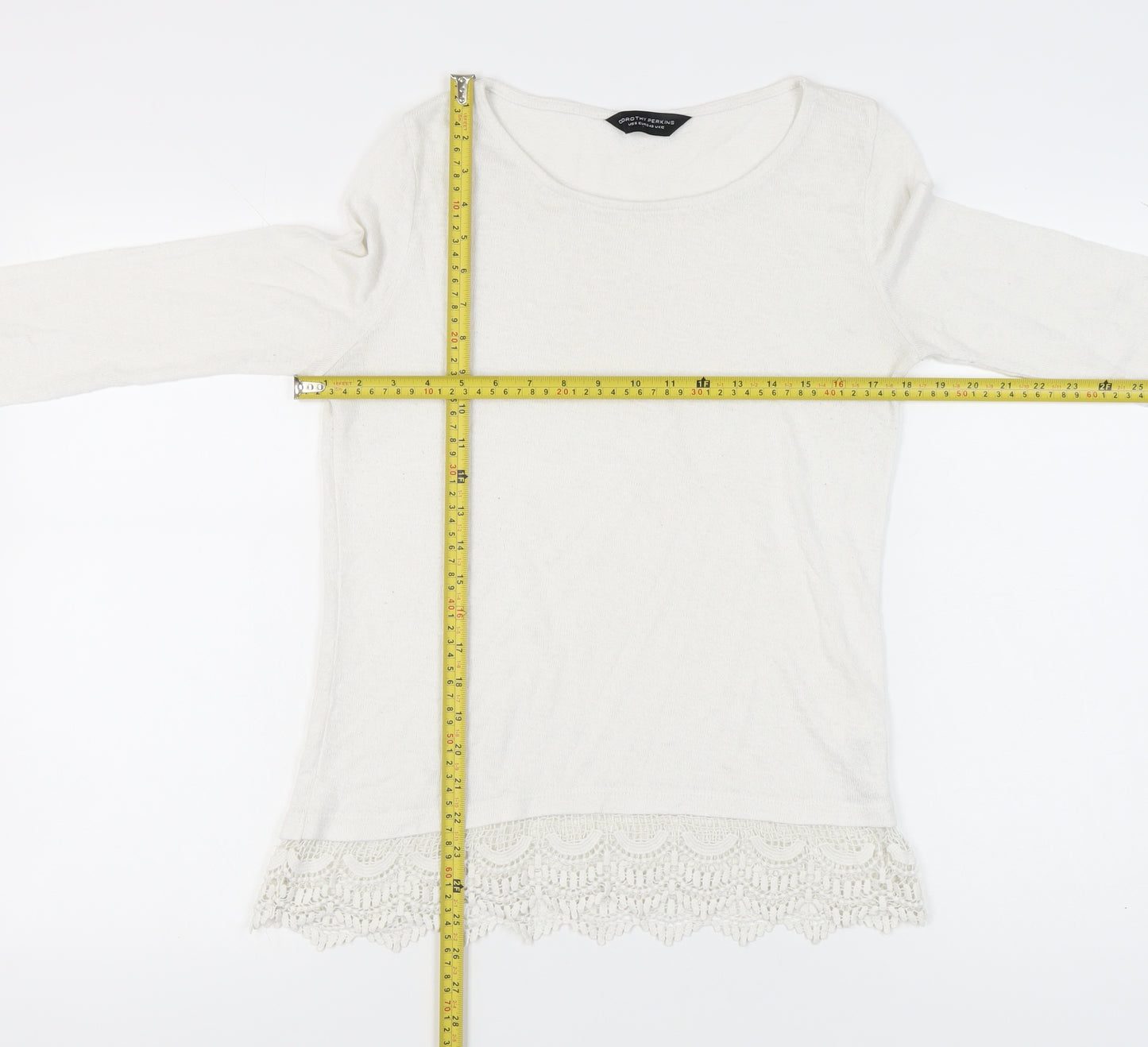 Dorothy Perkins Women’s Ivory Pullover Jumper, Size 12