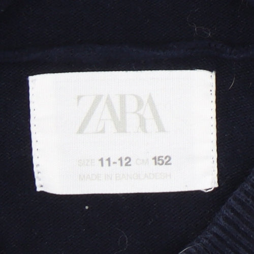 Zara Boys' Blue Pullover Jumper 11-12 Years - Winter Style