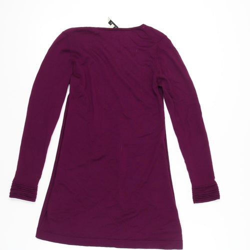 East Women’s Purple Wool Dress Size 8