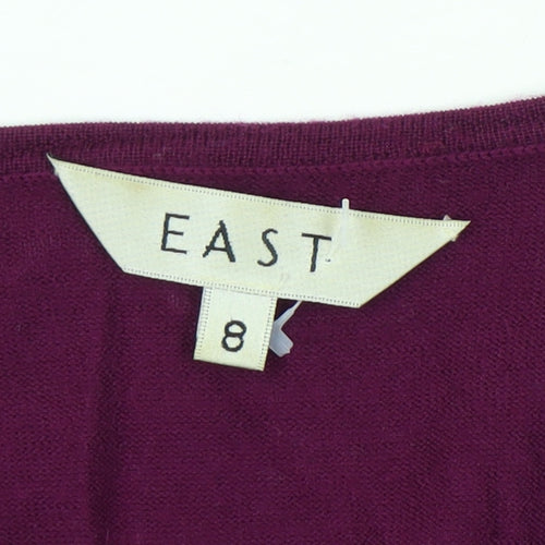 East Women’s Purple Wool Dress Size 8