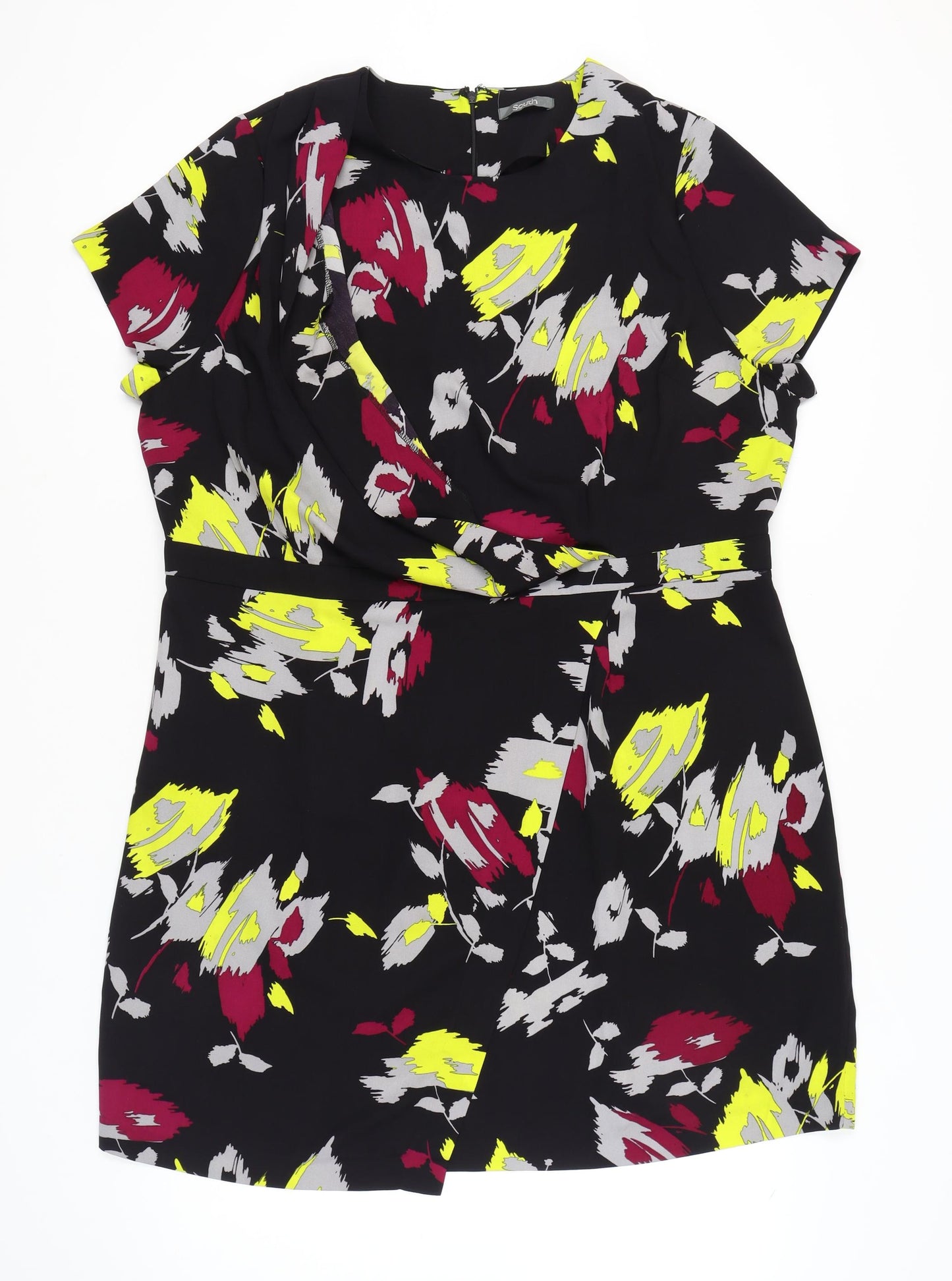 South Women's Multicoloured Size 24 Wrap Dress