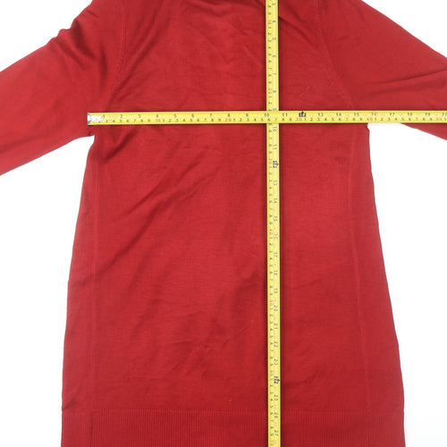 Marks and Spencer Women's Red Open Front Cardigan Size 8