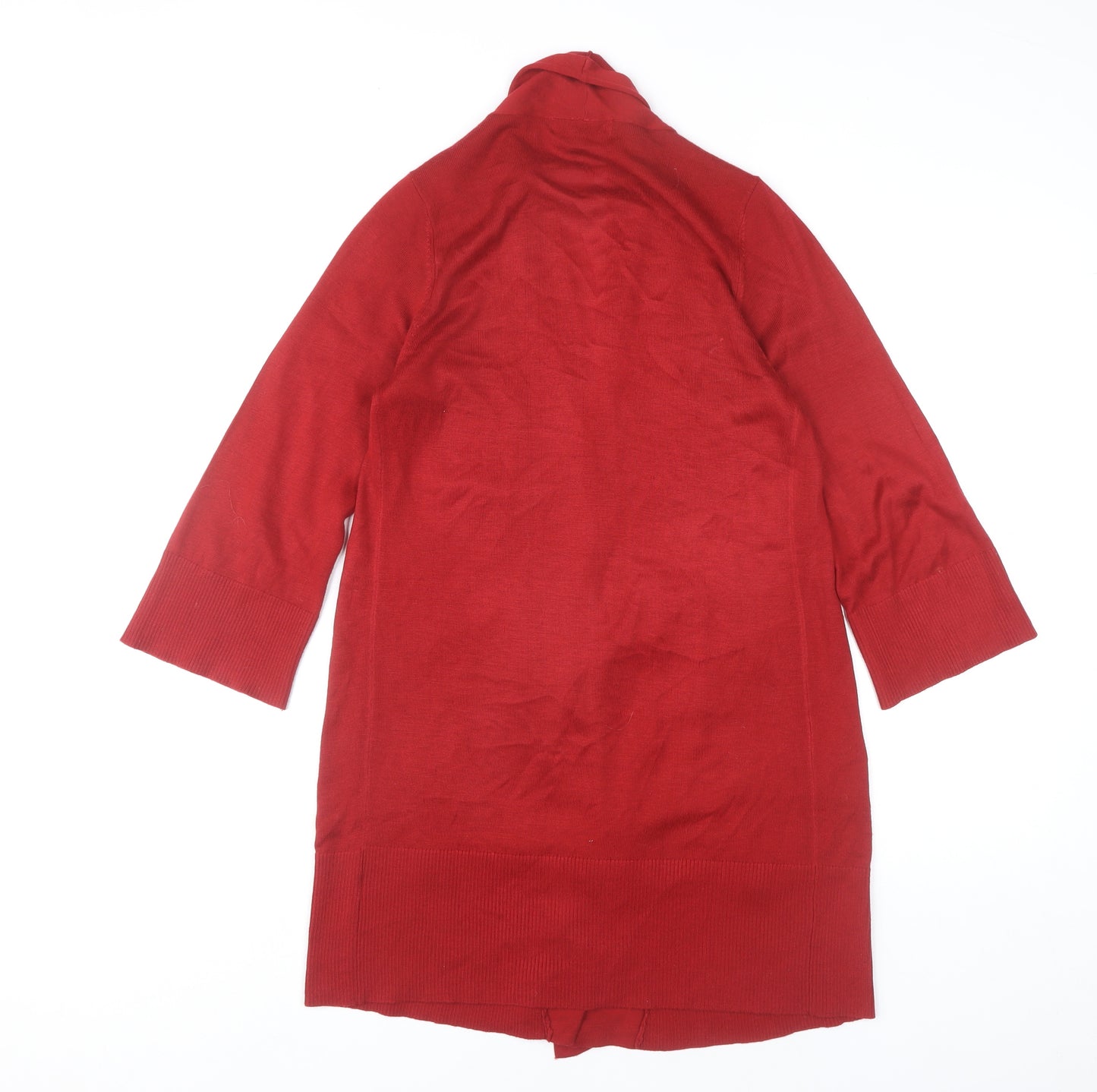 Marks and Spencer Women's Red Open Front Cardigan Size 8