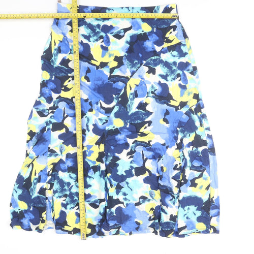 Soon Women's Multicoloured A-Line Midi Skirt Size 14